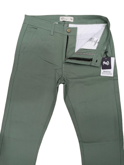 Slim Fit Cotton Chino Pants - Image 4