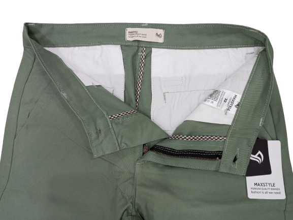 Slim Fit Cotton Chino Pants - Image 3